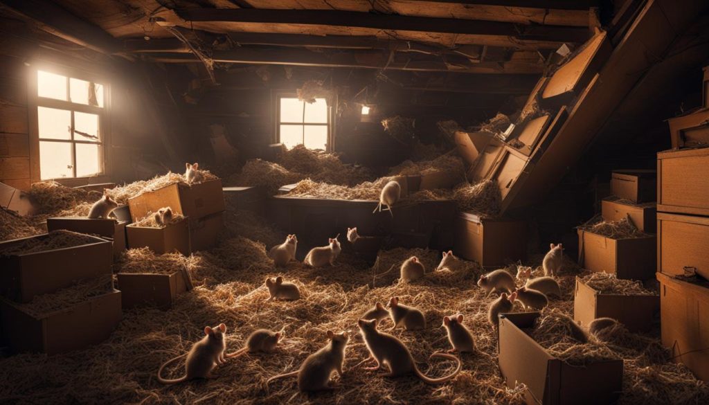 mice infestation in attic