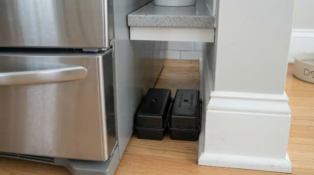 Enclosed protective trap box designed to avoid contact and protect pets and children